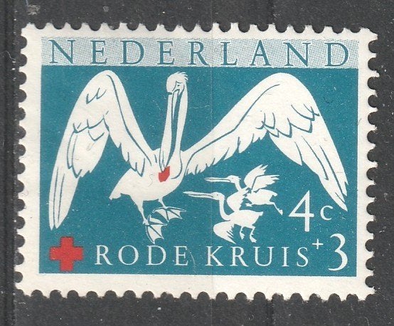 nvph 695 Rode kruiszegel  1957, Ophalen of Verzenden, Na 1940, Gestempeld