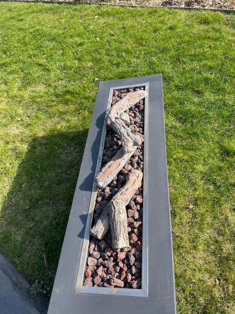 Gas Tuinhaard met gasflesbeschermer, Tuin en Terras, Ophalen, Gebruikt