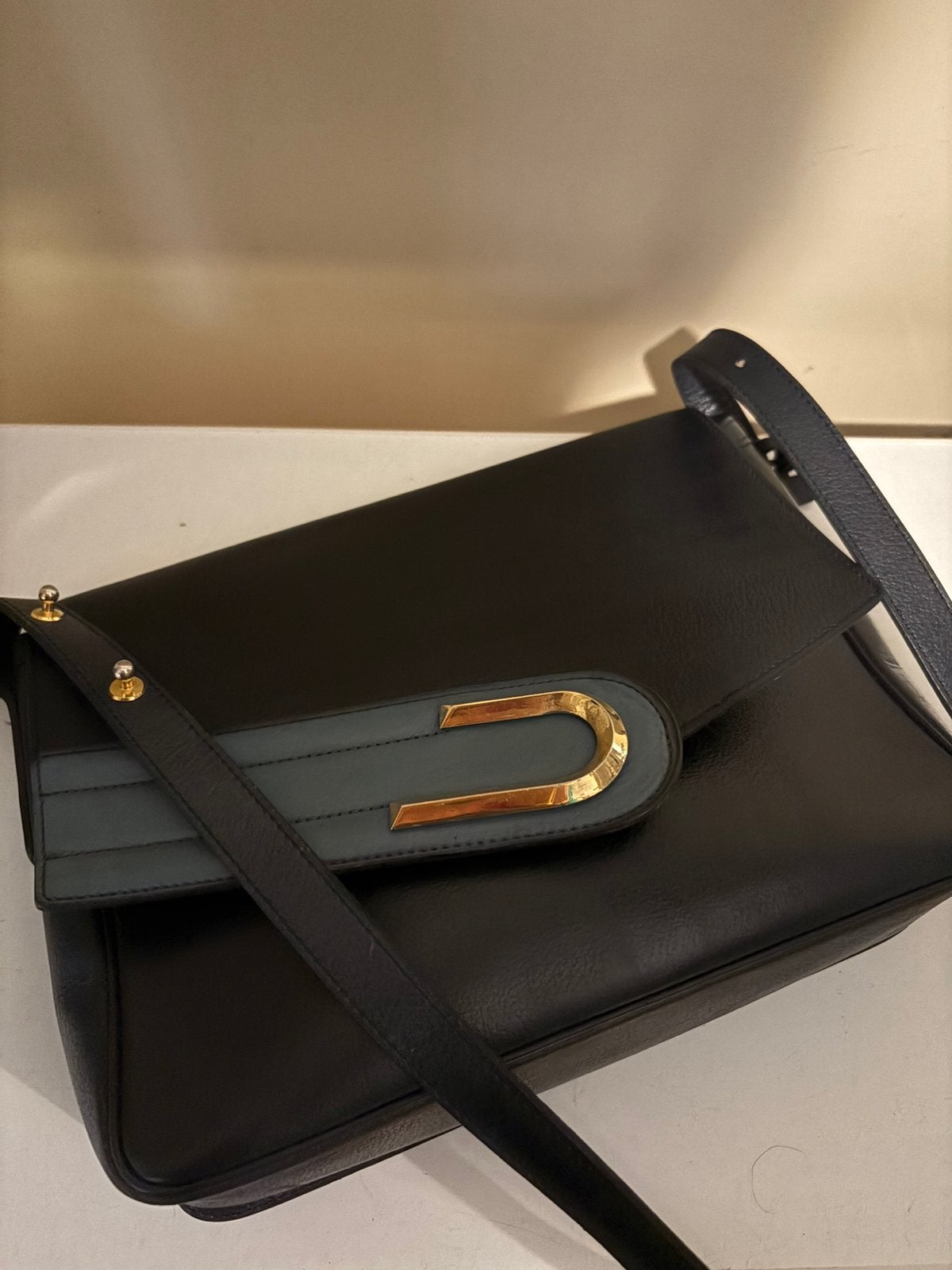 DELVAUX AUBADE vintage schoudertas - full set!, Ophalen of Verzenden, Zo goed als nieuw, Schoudertasje