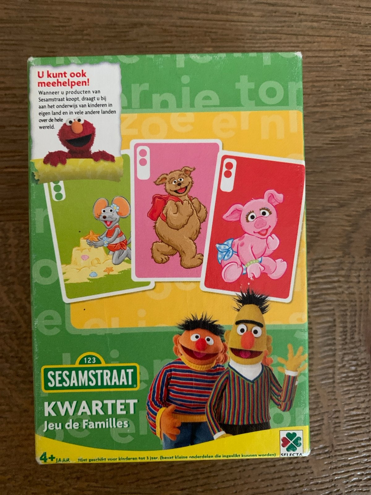 Sesamstraat Kwartetspel - Leuk voor het hele gezin!, Hobby en Vrije tijd, Drie of vier spelers, Ophalen of Verzenden, Zo goed als nieuw