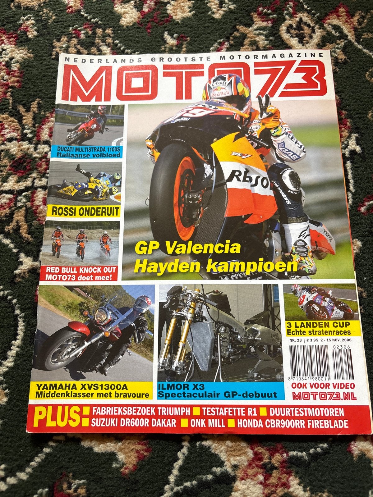 Moto 73 Motormagazine - GP Valencia Hayden kampioen, Ophalen of Verzenden, Zo goed als nieuw, Algemeen