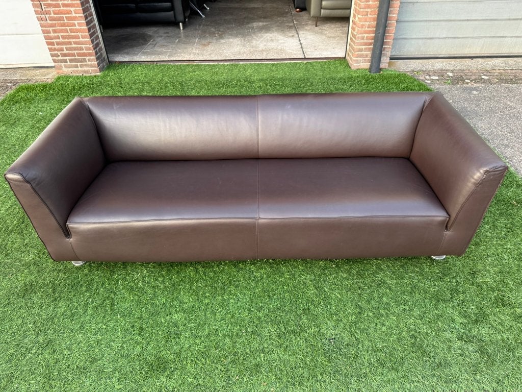 Bank GELDERLAND type 4800 bankstel bruin leer design sofa, Hout, Geen, Pahest@hotmail.nl, Design