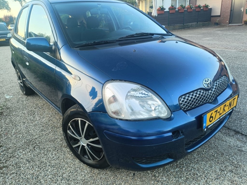 Toyota Yaris 1.3 16V Vvti 5DR Linea SOL 2003 Blauw, Auto's, Voorwielaandrijving, Stof, 4 cilinders, Origineel Nederlands
