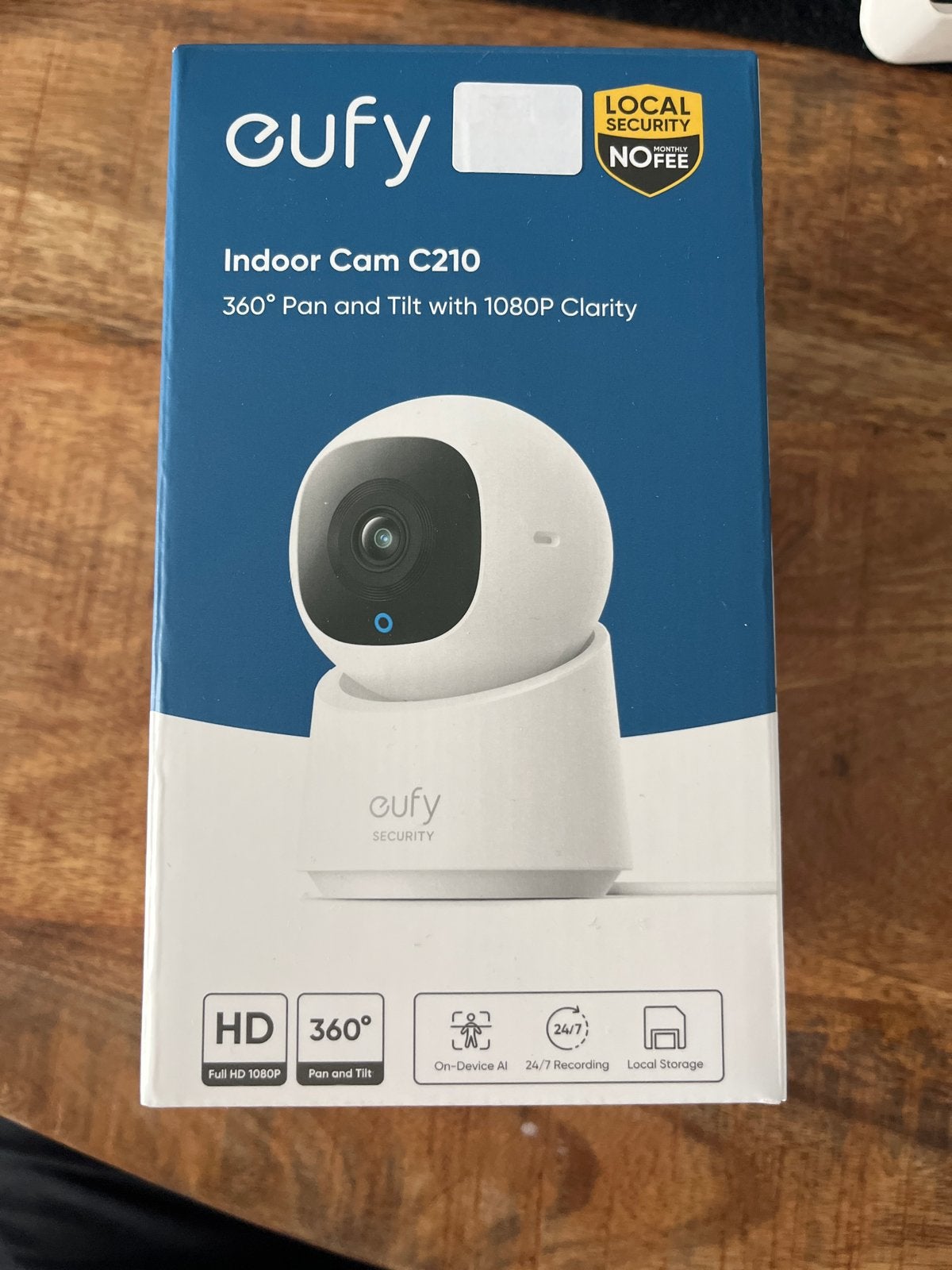 Eufy Indoor Cam C210 - Nieuw in doos, geseald, Audio, Tv en Foto, Videobewaking, Ophalen of Verzenden, Nieuw, Binnencamera
