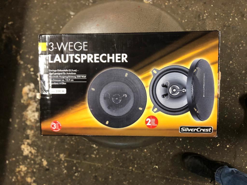 silver crest autospeaker set 200 watt, Ophalen of Verzenden, Nieuw