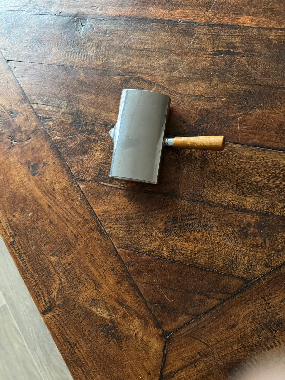 Vintage Kruimeldief / Kruimelveger met Houten Handvat, Antiek en Kunst, Ophalen of Verzenden