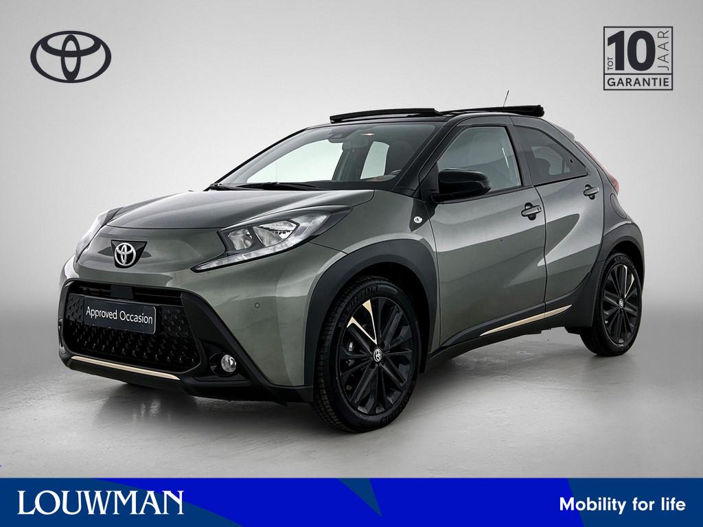 Toyota Aygo X 1.0 VVT-i S-CVT Limited | Cabriodak | Parkeers, Auto's, 12 maanden, Stof, Gebruikt, Zwart