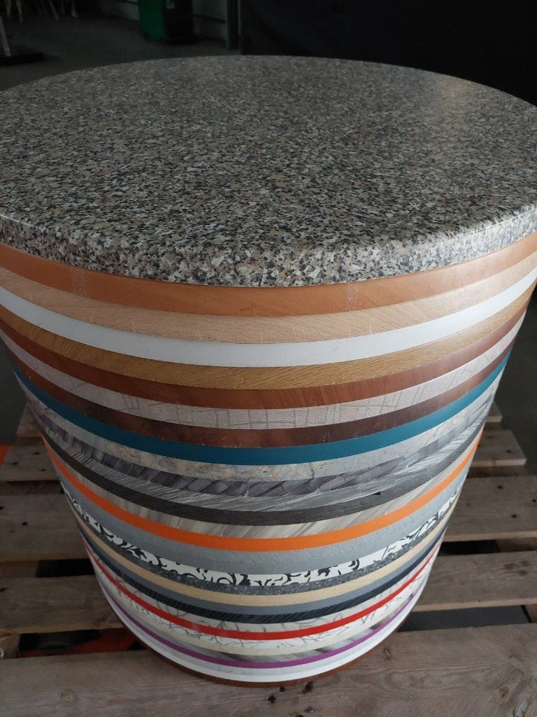 Topalit 70 cm terras tafelbladen assortie uitzoeken, Tuin en Terras, Tuintafels, Ophalen, Nieuw, Rond, Kunststof