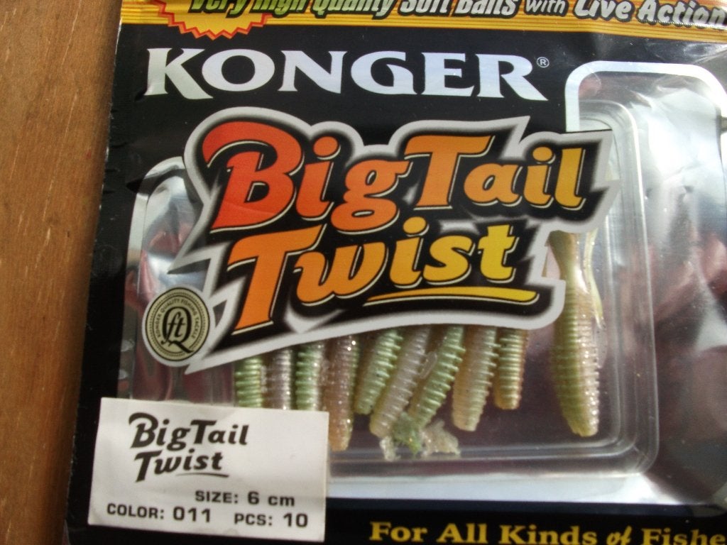 10 stuks Konger Big Tail Twist / kunstaas twisters, Watersport en Boten, Ophalen of Verzenden, Nieuw, Kunstaas