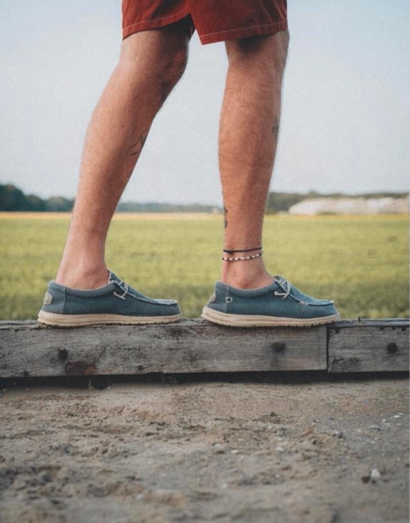 Hey Dude schoenen - Comfortabele instappers, Ophalen of Verzenden, Gedragen, Blauw, Loafers
