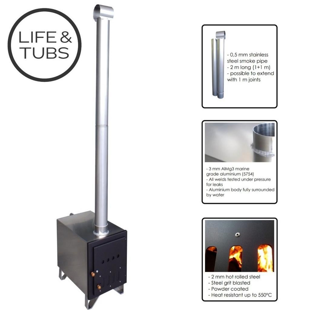 Hottub Kachel | 32kw Standaard | 42 kw Groot, Tuin en Terras, Bubbelbaden en Hottubs, Nieuw, Ophalen of Verzenden
