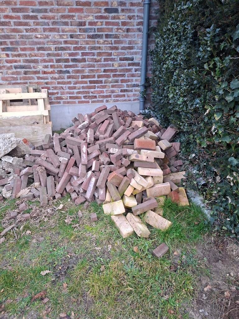 Gratis klinkers, bouwstenen en puin - Zelf ophalen, Tuin en Terras, Ophalen, Gebruikt, Klinkers, 10 m² of meer