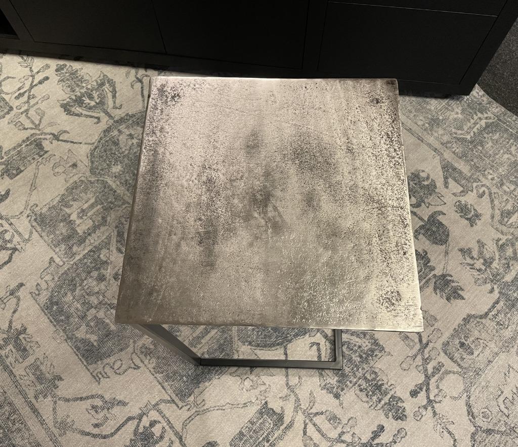 Bijzet/Laptoptafel €59,- Nickel Direct/leverbaar E-1685, Ophalen, Minder dan 50 cm, 50 tot 75 cm, #Laptoptafel#Bijzettafel#Nikkel#Salontafel#Stuntaanbieding