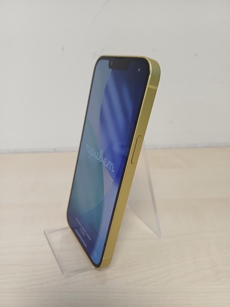 Apple iPhone 14 128GB Geel - 2e hands - 100%, 128 GB, Geel, Ophalen of Verzenden, Zo goed als nieuw