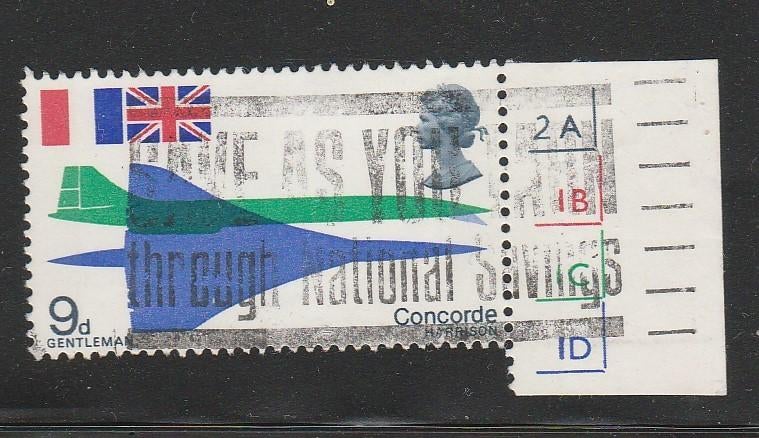 Engeland 1969 - Concorde - Vliegtuig, Ophalen of Verzenden, Gestempeld