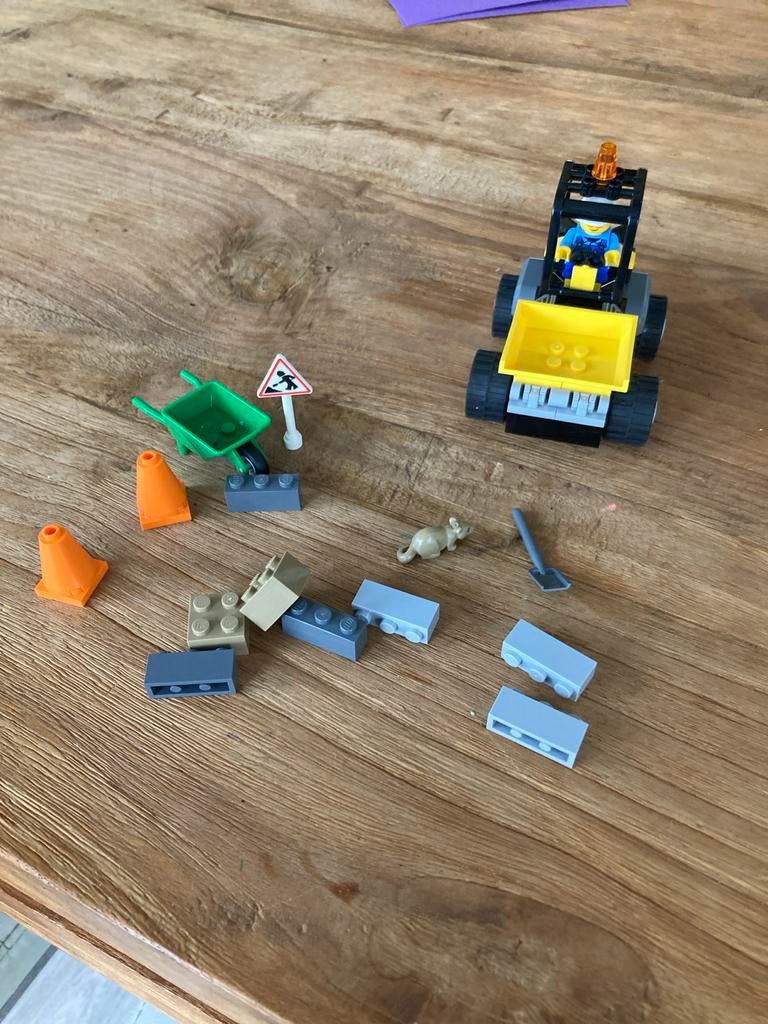Lego City Graafmachine 60284 - Compleet!, Ophalen of Verzenden, Zo goed als nieuw, Complete set, Lego