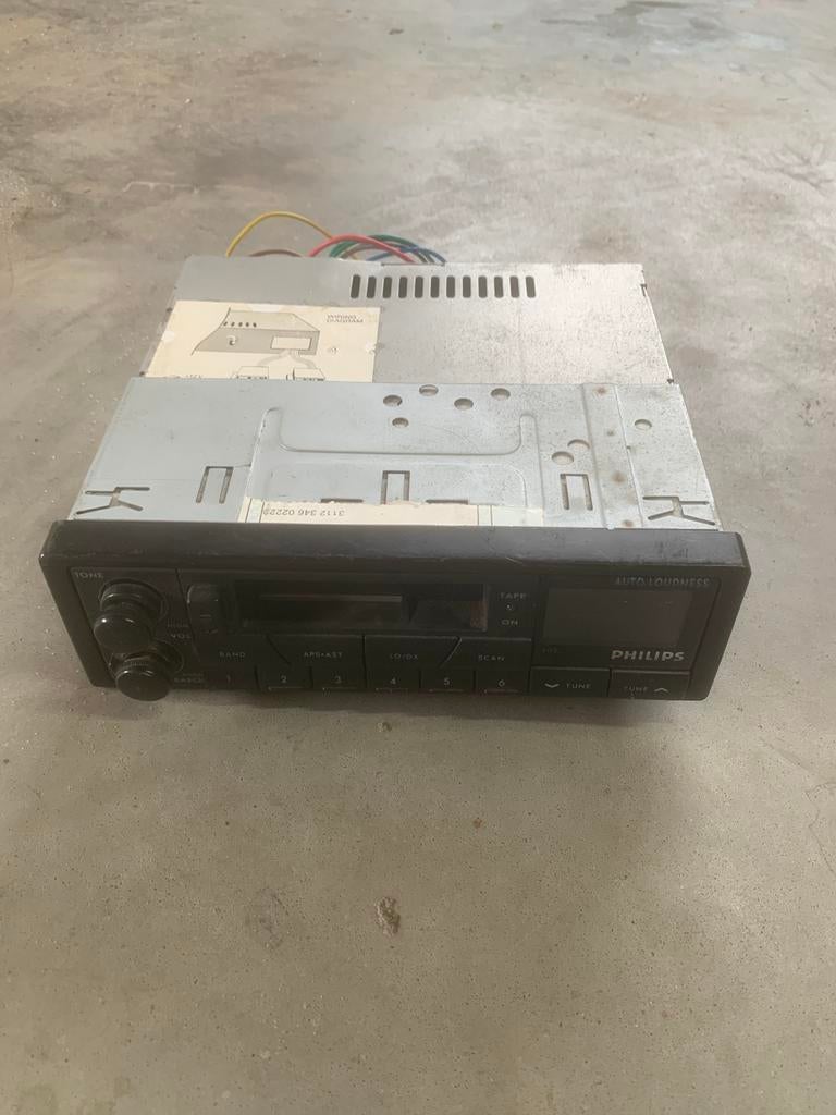 Philips Autoradio Cassettespeler Oldtimer, Ophalen of Verzenden, Gebruikt