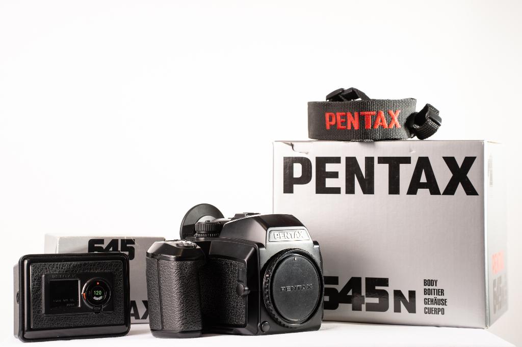 Pentax 645N middenformaat camera – compleet & origineel, Audio, Tv en Foto, Fotocamera's Analoog, Ophalen, Gebruikt, Spiegelreflex