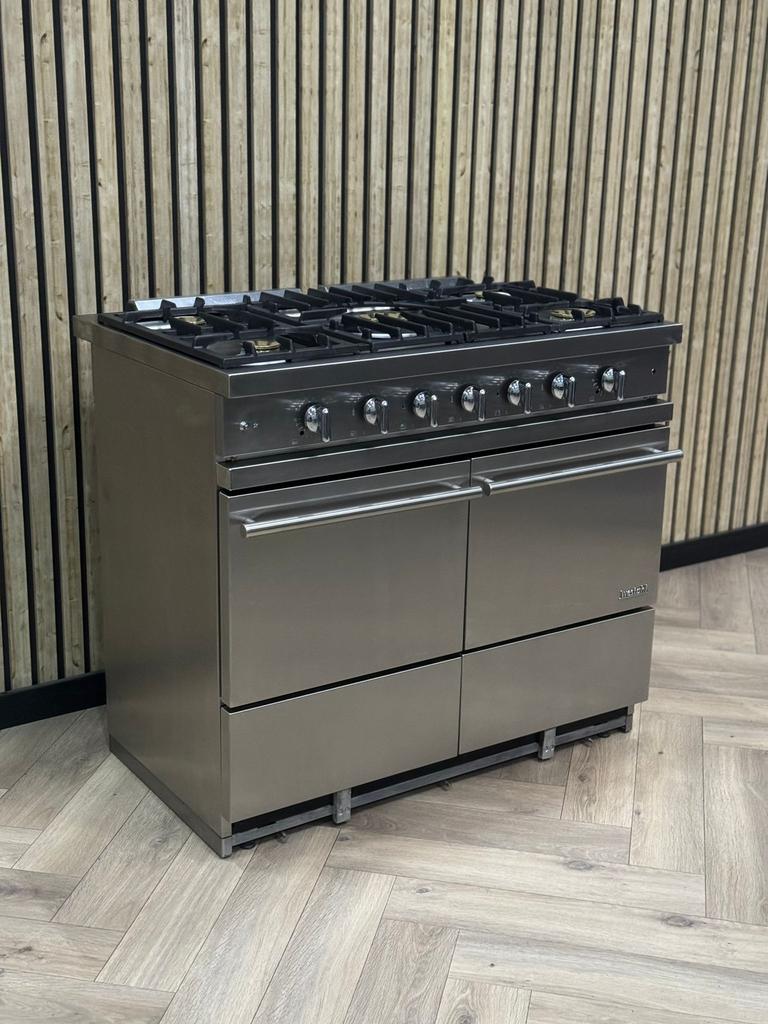 Prachtige Lacanche Inox Gas 100cm + Gasovens, 60 cm of meer, Grill, Ophalen of Verzenden, Gas