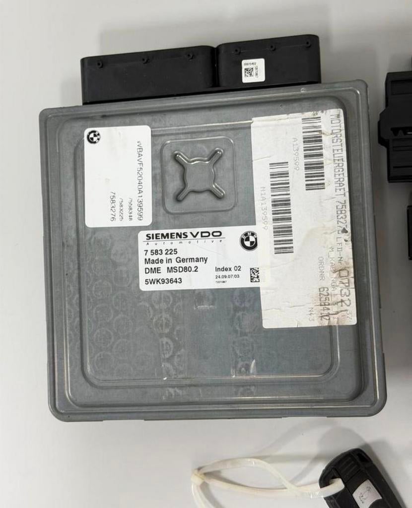 BMW N54 ECU Set – DME MSD80.2 + CAS3 + Sleutel – Compleet, Auto-onderdelen, Elektronica en Kabels, Gebruikt, Ophalen of Verzenden