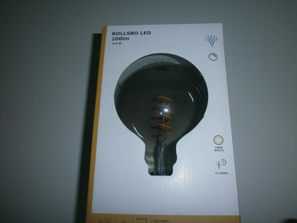 Ikea Rollsbo Led, Led-lamp, Minder dan 30 watt, Nieuw, E27 (groot)