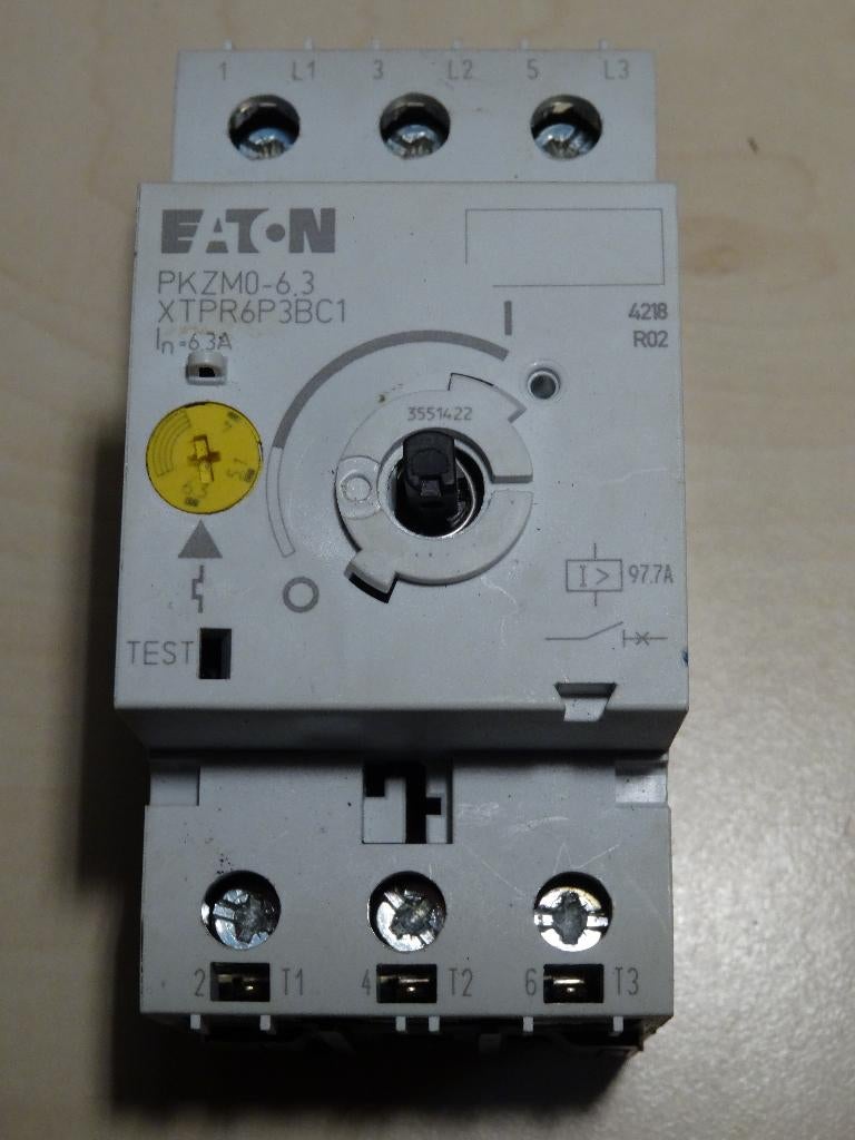 Eaton/Moeller PKZM0-6.3 Motorbeveiligingsschakelaar, Ophalen of Verzenden, Zo goed als nieuw
