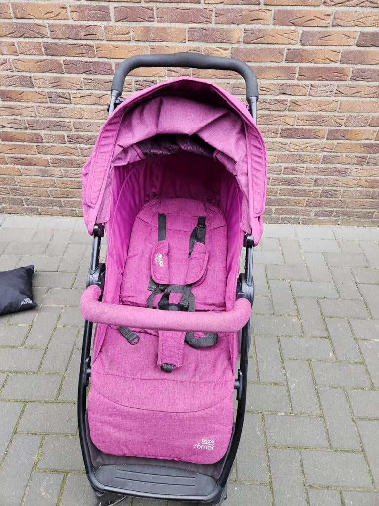 Britax Romer B-agile m buggy paars, Ophalen, Zo goed als nieuw, Overige merken, Verstelbare rugleuning