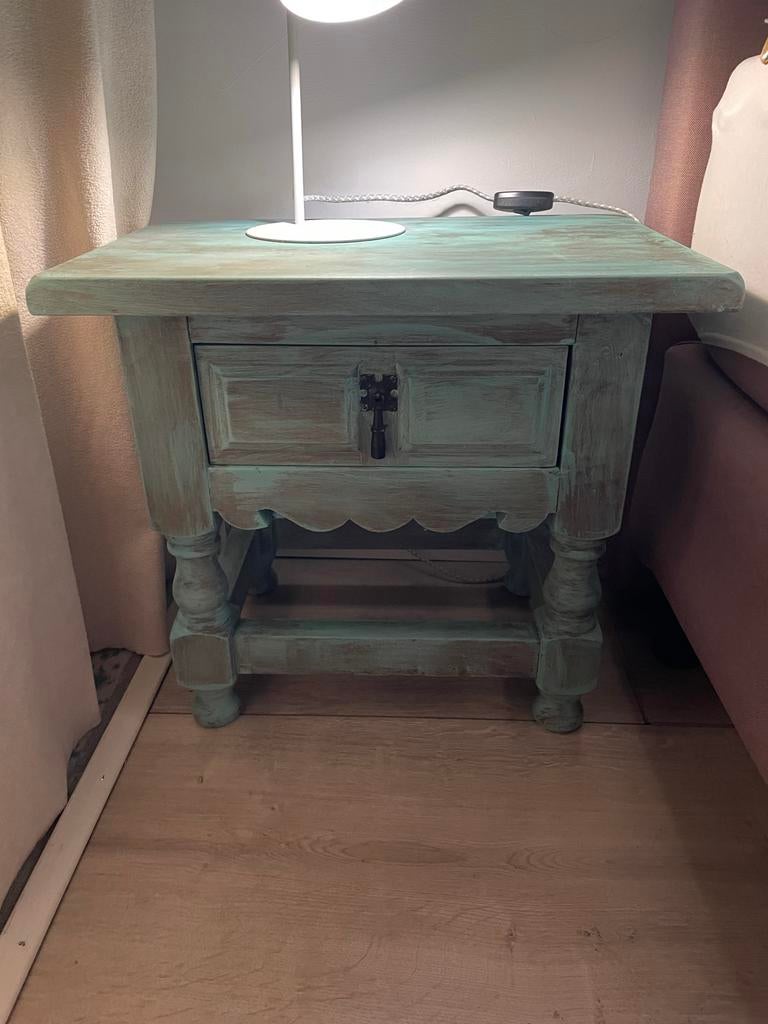 Bohemian Nachtkastje, Huis en Inrichting, Slaapkamer | Nachtkastjes, Ophalen, Gebruikt, Minder dan 45 cm, Minder dan 55 cm