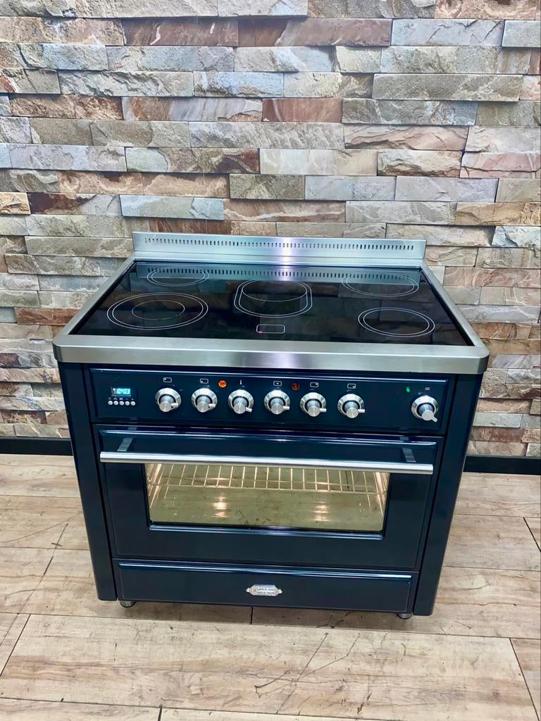 Luxe Boretti Majestic Keramisch Fornuis 5 zones 90x70 cm, Witgoed en Apparatuur, Fornuizen, Zo goed als nieuw, Vrijstaand, Gas