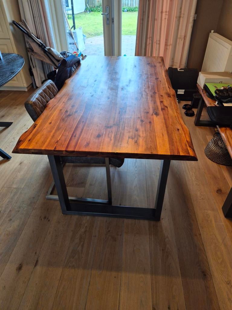 Eettafel incl. Bank, Huis en Inrichting, Tafels | Eettafels, Ophalen, 200 cm of meer, 50 tot 100 cm, Zo goed als nieuw