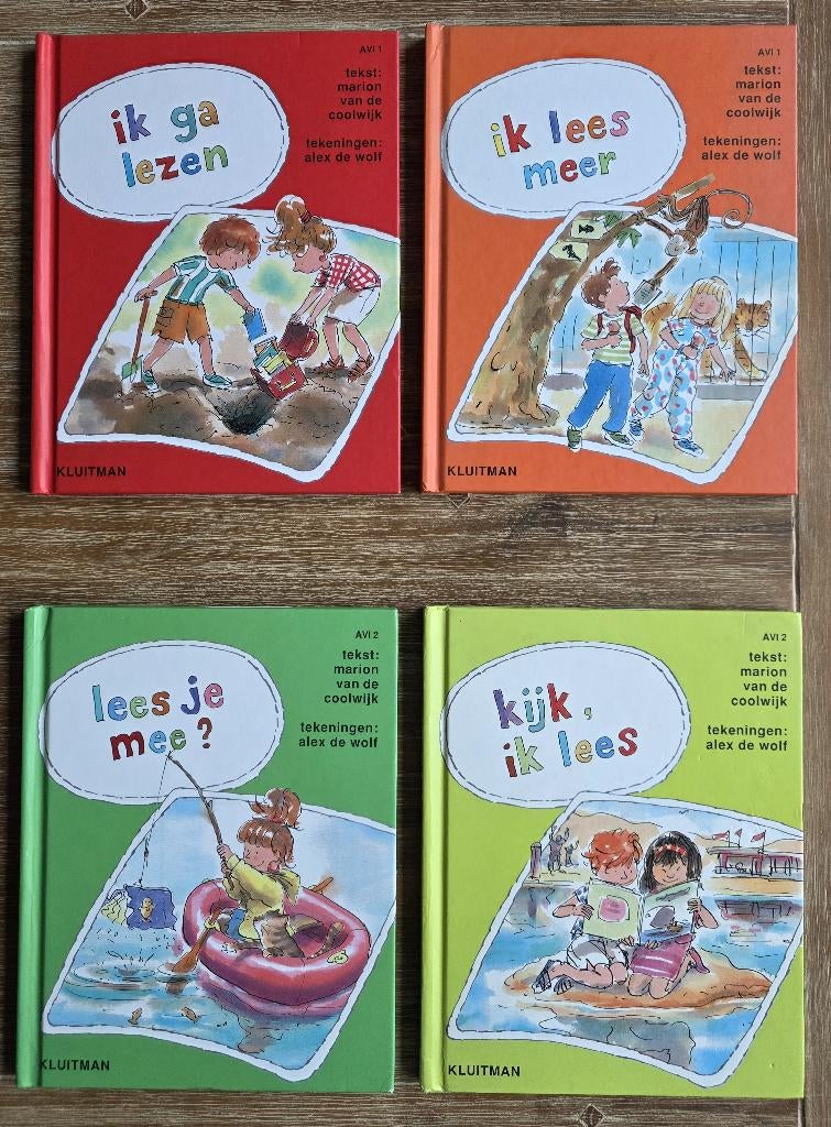 4 x lezen is leuk - Marion van de Coolwijk - Groep 3, Boeken, Ophalen of Verzenden, Zo goed als nieuw, Marion van de Coolwijk