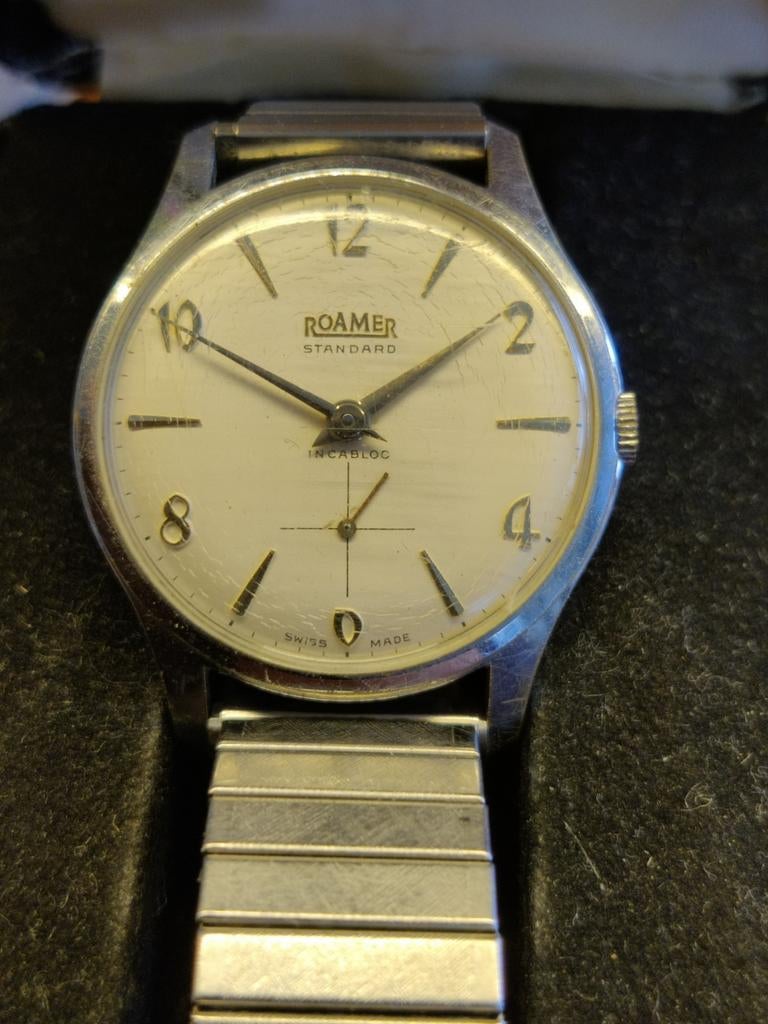Roamer vintage Swiss made horloge., Sieraden, Tassen en Uiterlijk, Horloges | Heren, Ophalen of Verzenden, Overige merken