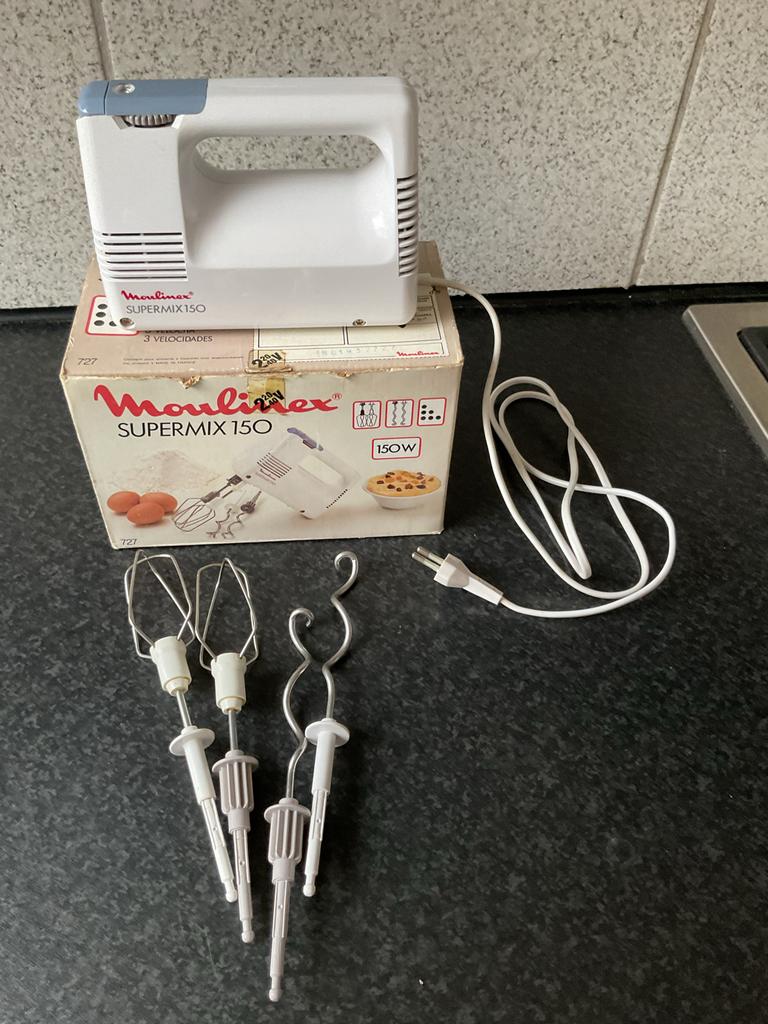 Moulinex Supermix 150 Handmixer - Inclusief Accessoires, Minder dan 1 liter, Ophalen, Gebruikt, 3 snelheden of meer