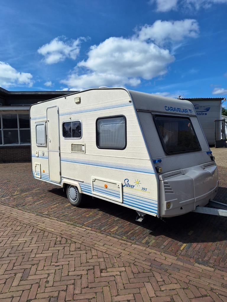 Caravelair Silver 395, Luifel met zijwanden, Lichtgewicht, Caravans en Kamperen, Vast bed, Treinzit, Tot en met 3, Particulier
