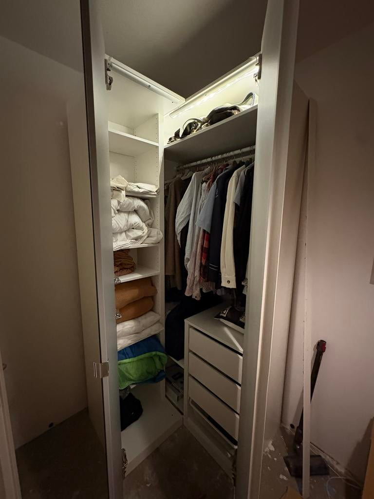 IKEA Pax Hoekkast met spiegel een verlichting, Ophalen, Minder dan 50 cm, Gebruikt, Glas