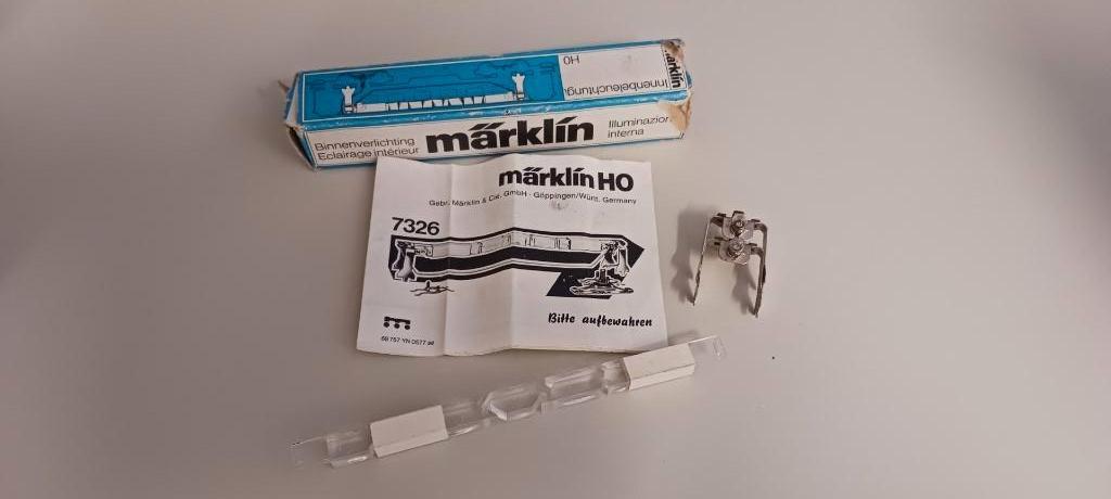 Marklin 7326: rijtuigverlichting, Wisselstroom, Overige typen, Ophalen of Verzenden, Zo goed als nieuw