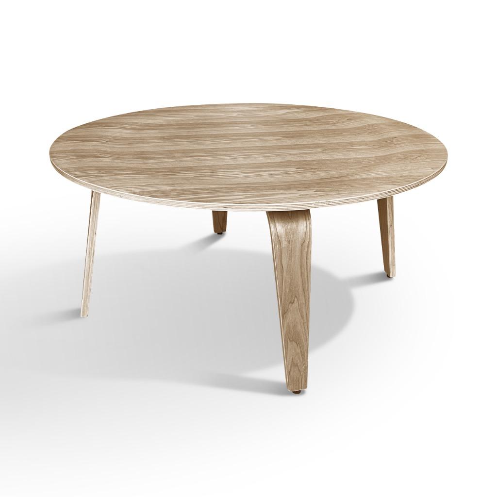 Salontafel, CTW Classic DD Plywood in 3 kleuren, Huis en Inrichting, Tafels | Salontafels, 50 tot 100 cm, Rond, Nieuw, Minder dan 50 cm