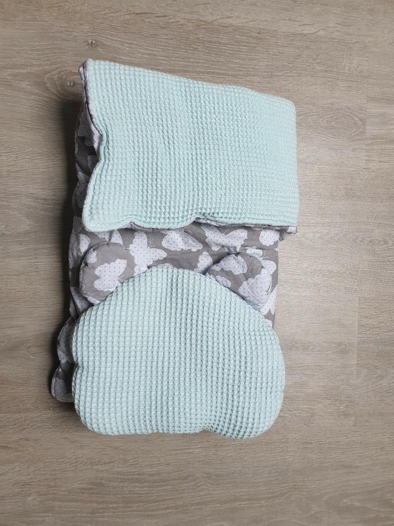 Beddengoed voor Kinderwagen - Deken met Kussen, Ophalen of Verzenden, Zo goed als nieuw, Minder dan 70 cm, Deken