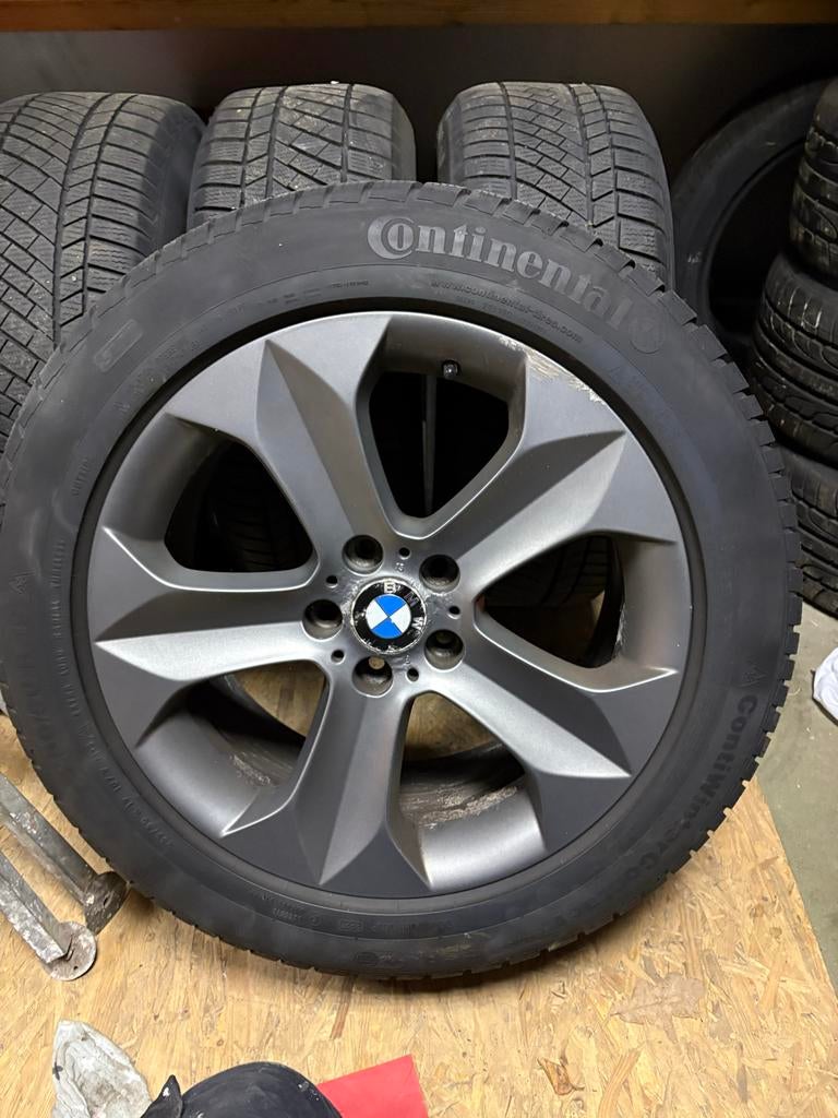 BMW Velgen met Winterbanden - 5-6mm Profiel, Auto-onderdelen, Banden en Velgen, Gebruikt, 255 mm, Banden en Velgen, Winterbanden