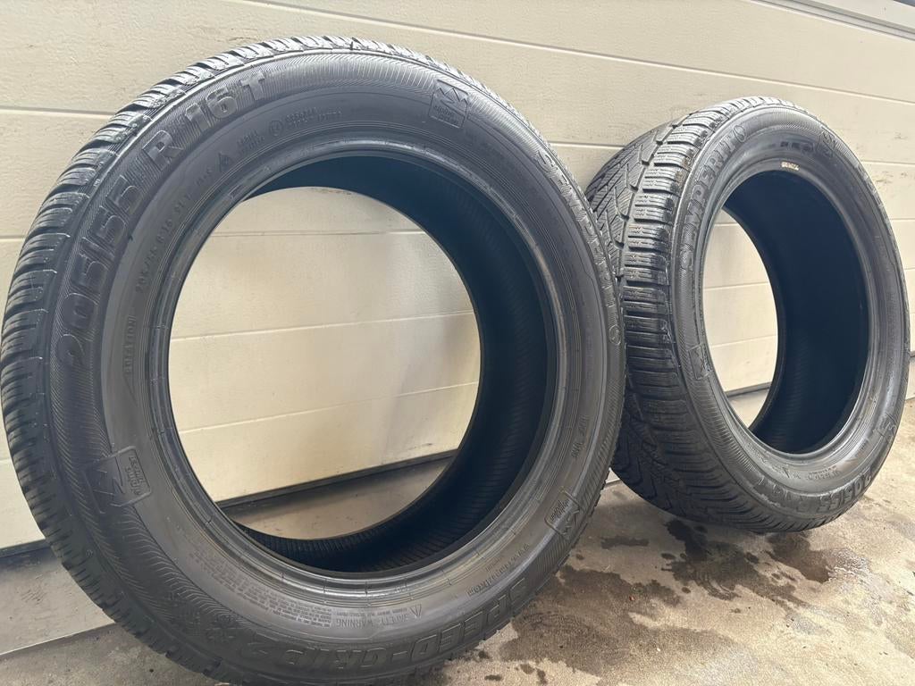 16 inch Semperit winter banden 205/55/16 2x6,75 Milimeter, Gebruikt, 16 inch, Band(en), Personenwagen