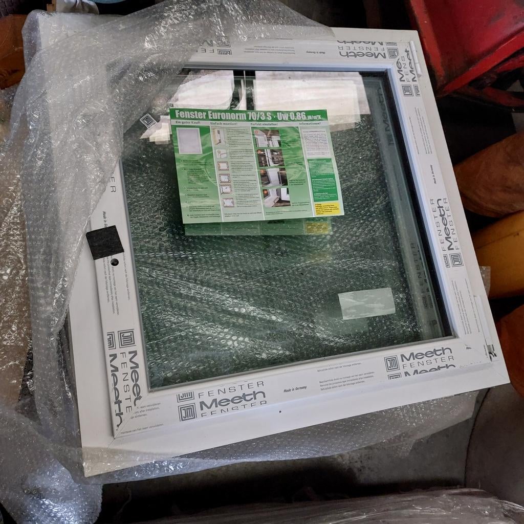 Nieuw Draaikiepraam 750x750 - 3 Dubbel Glas, Ophalen, Nieuw, Glas, Minder dan 200 cm