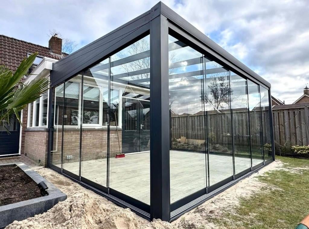 Schuiframen - Aluminium Kozijn - Schuifpui - Glazendak, Diensten en Vakmensen, Glaszetters, Garantie, Enkel of Dubbel glas