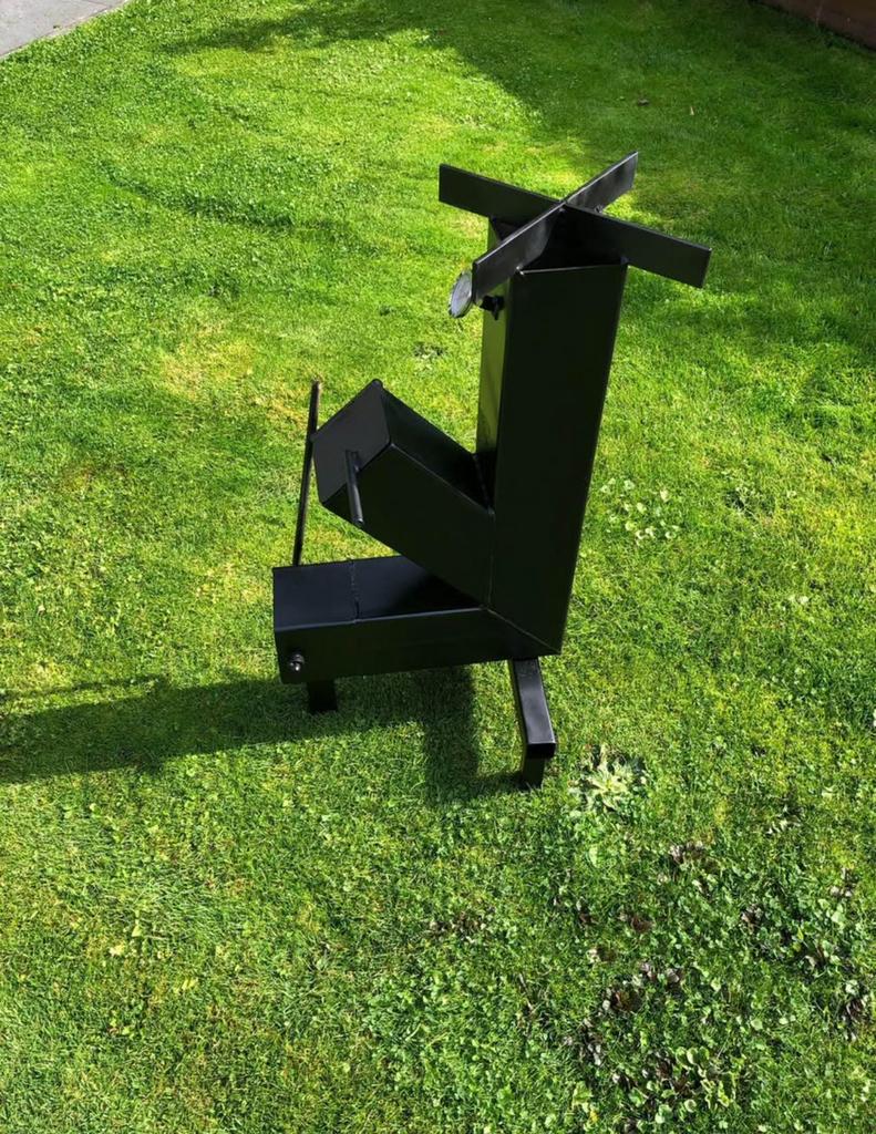 Rocketstove rocket stove met temperatuur meter., Ophalen of Verzenden, Zo goed als nieuw