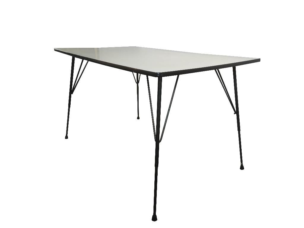 Schitterende vintage Rudolf wolf design eettafel salontafel, Ophalen, Gebruikt
