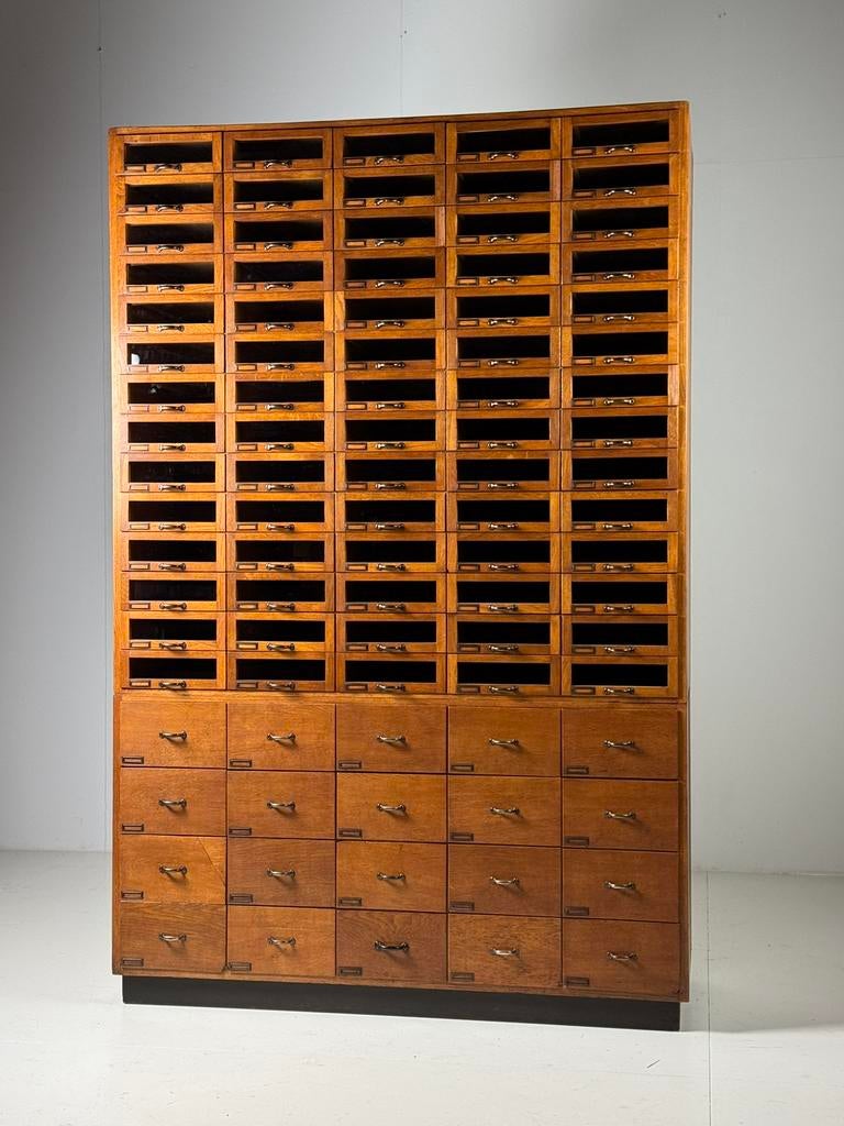 Fourniturenkast Apothekerskast vintage, Ophalen of Verzenden, Zo goed als nieuw, Minder dan 150 cm, Minder dan 100 cm