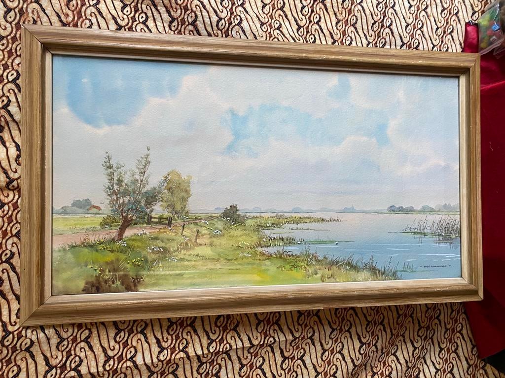 AQUAREL PIET ZONNEVELD (1908-1983), Ophalen of Verzenden