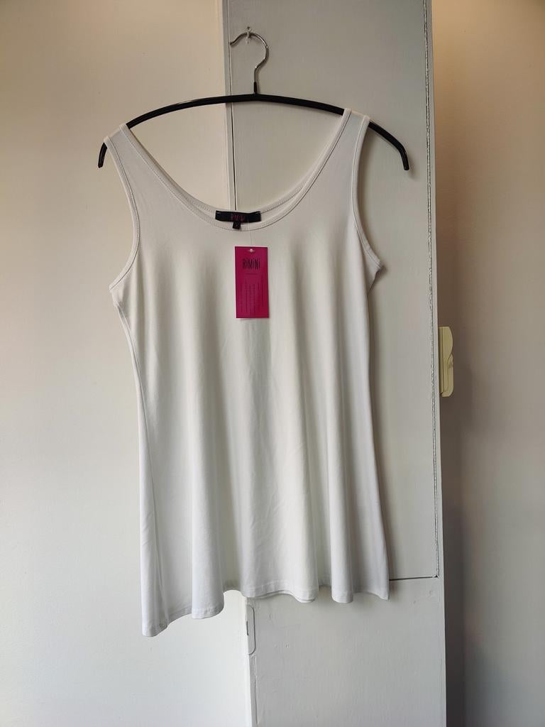 Witte A lijn top Rimini, mt 3 (42) en 4 (44), Kleding | Dames, Tops, Verzenden, Wit, Maat 42/44 (L), Nieuw