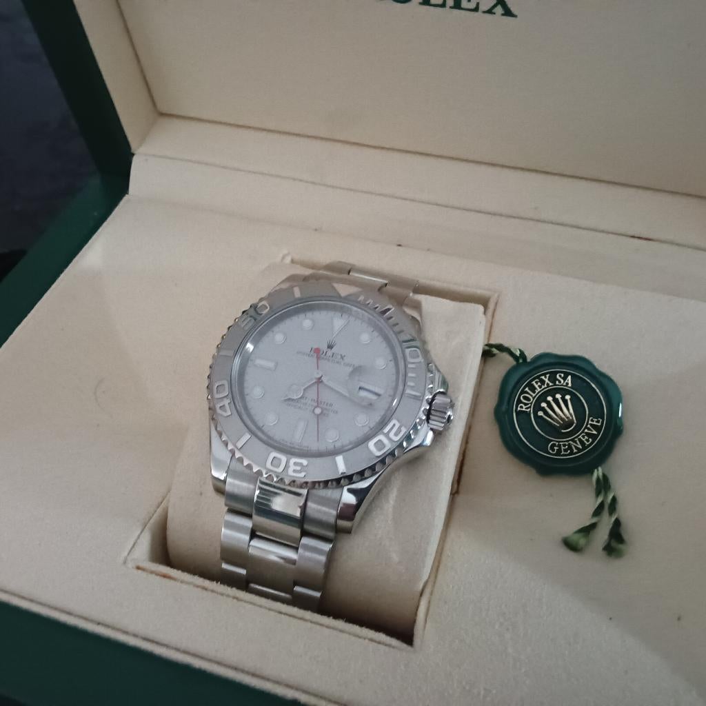 Rolex Yachtmaster 40 mm platina ....vrgprs: 9900 €, Ophalen, Zo goed als nieuw, Staal, Rolex
