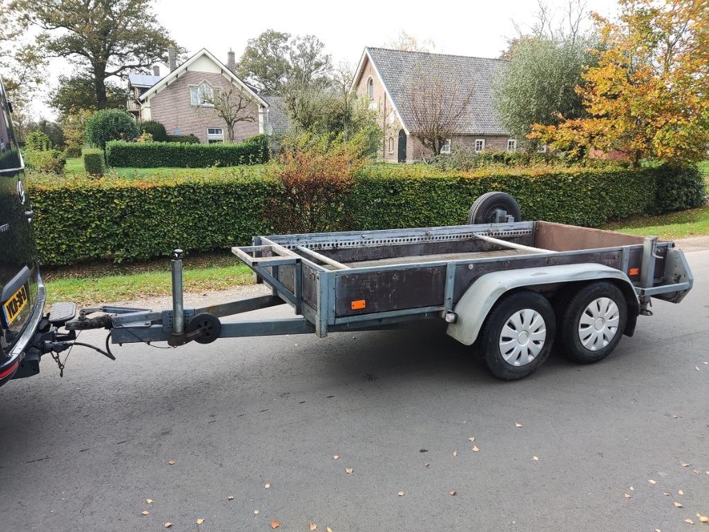 ANSSEMS tandem aanhangwagen (laadvermogen 1.380 kg.), Ophalen of Verzenden, Gebruikt