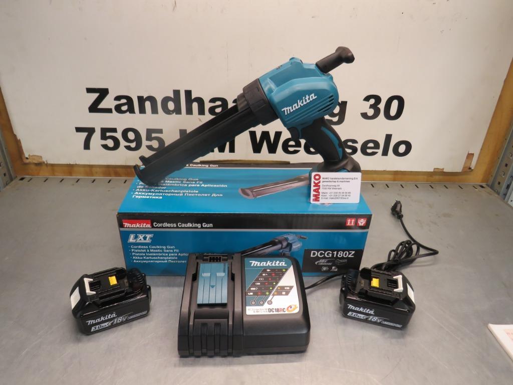 Makita DCG180 18V Li-Ion Accu lijm- en kitspuit accus lader, Ophalen of Verzenden, Nieuw